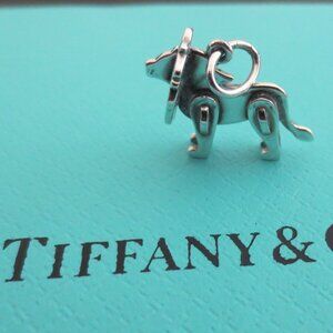 New- Tiffany & Co. Save the Wild Mini Lion Charm Sterling Silver 925